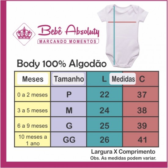 Body Bebê Unicórnio 5 meses