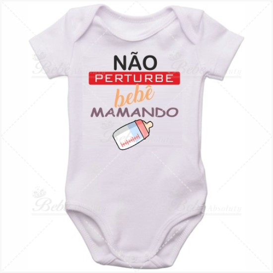 Body Bebê Não Perturbe Bebê Mamando