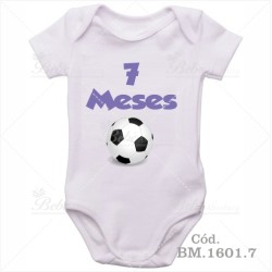 Body Bebê 7 Meses Bola de Futebol