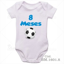 Body Bebê 8 Meses Bola de Futebol