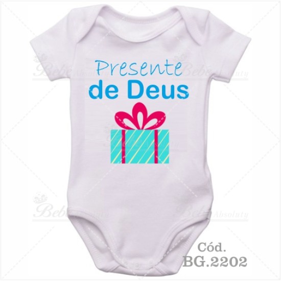 Body Bebê Presente de Deus