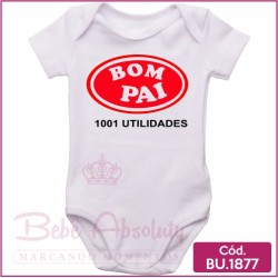 Body de Bebê Bom Pai Mil Utilidades