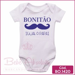 Body Bebê Bonitão Igual o Papai