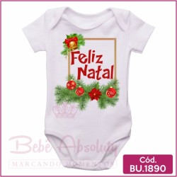 Body Bebê Feliz Natal