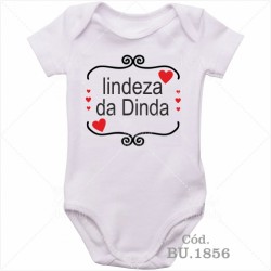 Body Bebê Lindeza da Dinda