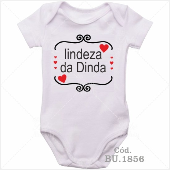 Body Bebê Lindeza da Dinda