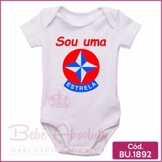 Body Bebê Sou uma Estrela