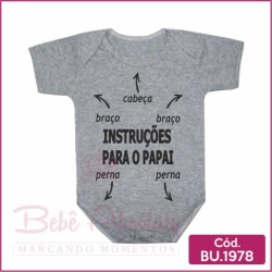 Body Instruções para o Papai - BU1978