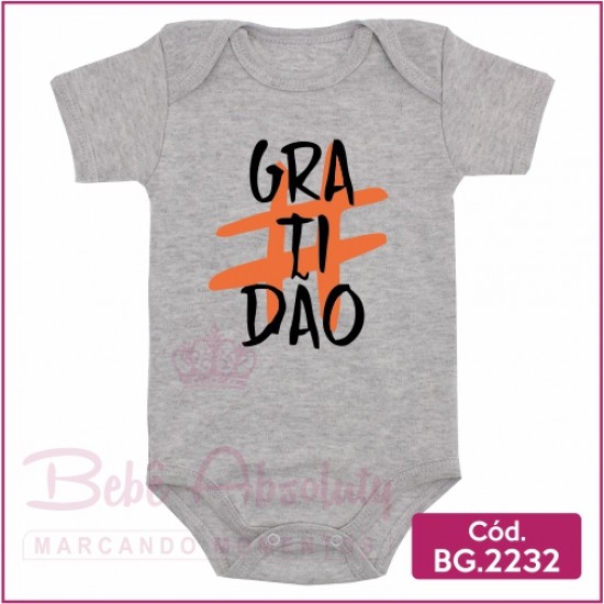 Body Bebê Gratidão - BG2232