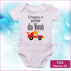 Body  Menino 02 / Chegou o Presente do Vovô