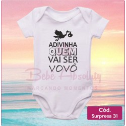 Body Bebê Adivinha Quem Vai Ser Vovô