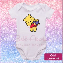 Body Unissex 46 - Ursinho Pooh