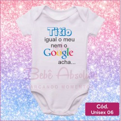 Body Unissex 06 - Titio Igual o Meu nem o Google Acha