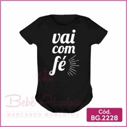 Body Bebê Vai com Fé - BG2228