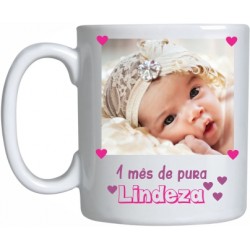 Caneca Porcelana 1 Mês de Puro Amor