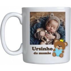 Caneca Porcelana Ursinho da Mamãe