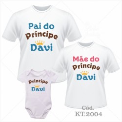 Kit Família Pai do Príncipe, Mãe do Príncipe, Príncipe